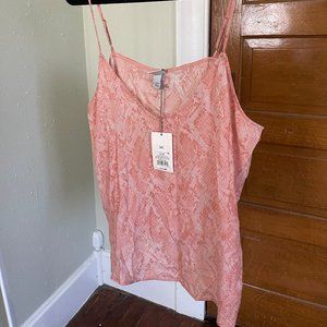 Pink Snake Skin Pattern Camisole
